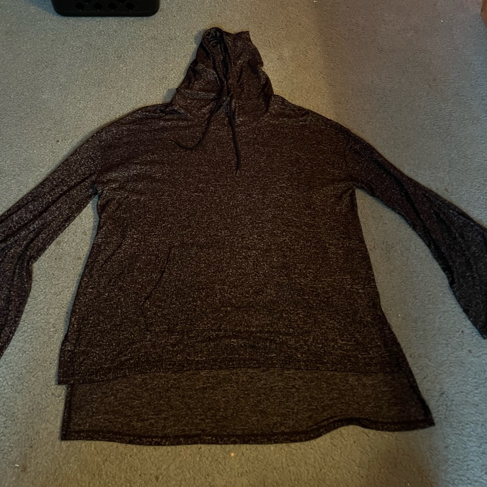 Light weight rayon/polyester hoodie.